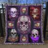 Skull Quilt Blanket Ver 58  Quilt